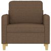 vidaXL Fauteuil Marron 60 cm Tissu