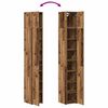 vidaXL Armoire de rangement 3 pcs Bois ancien 30 x 42,5 x 225 cm