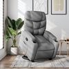 vidaXL Fauteuil inclinable Gris clair Tissu