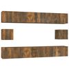 vidaXL Ensemble de meubles TV 6 pcs Ch&ecirc;ne fum&eacute; Bois d'ing&eacute;nierie