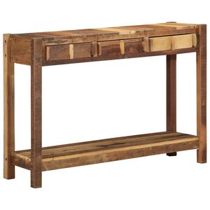 vidaXL Table console Marron 107 x 33 x 76 cm Bois Recycl&eacute; Solide