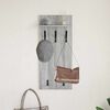 vidaXL Porte-manteau mural avec &eacute;tag&egrave;re Gris Sonoma 40 x 10 x 90 cm