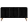 vidaXL Meuble &agrave; vinyles Ch&ecirc;ne noir 100 x 38 x 48 cm Bois d'ing&eacute;nierie