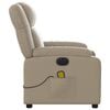 vidaXL Fauteuil de massage inclinable &eacute;lectrique cappuccino similicuir