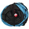 vidaXL Tunnel pour chats à 4 voies Noir et bleu 132 cm Polyester