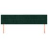 vidaXL T&ecirc;tes de lit Vert fonc&eacute; 180x5x78/88 cm Velours