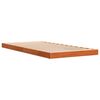 vidaXL Cadre de lit sans matelas cire marron 75x190 cm bois pin massif