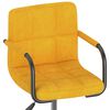vidaXL Chaises pivotantes &agrave; manger lot de 2 jaune moutarde velours