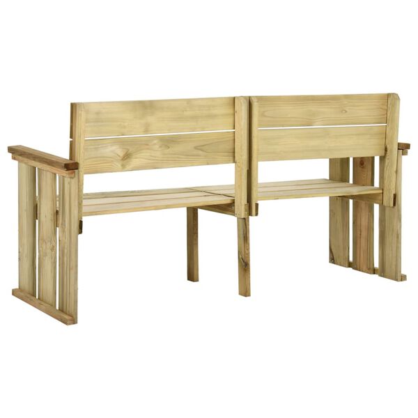 vidaXL Banc de jardin 172 cm bois de pin impr&eacute;gn&eacute;