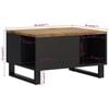 vidaXL Table basse 60x50x35 cm bois de manguier massif