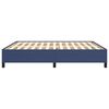 vidaXL Cadre de lit sans matelas bleu 160x200 cm tissu