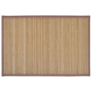 vidaXL Napperons 6 pcs Bambou 30 x 45 cm Marron