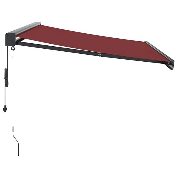 vidaXL Auvent rétractable automatique bordeaux 300x250 cm
