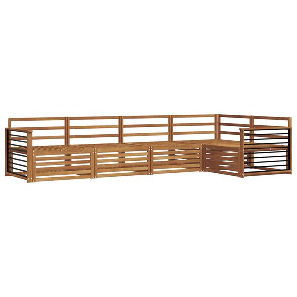 vidaXL Ensemble de canap&eacute;s d'ext&eacute;rieur 5 pcs Naturel