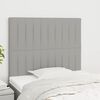 vidaXL T&ecirc;te de lit Gris clair 100x5x118/128 cm Tissu