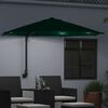 vidaXL Parasol de jardin Vert 248 x 248 x 148 cm Polyester et Acier