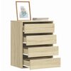 vidaXL Commode d'angle ch&ecirc;ne sonoma 60x41x76 cm bois d'ing&eacute;nierie