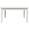 vidaXL Table de jardin blanc 82,5x82,5x45 cm bois massif de pin