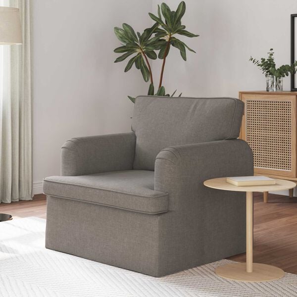 vidaXL Canap&eacute; 60cm Taupe M&eacute;tал