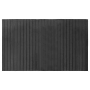 vidaXL Tapis rectangulaire gris 60x100 cm bambou