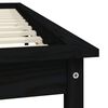 vidaXL Cadre de lit sans matelas noir 120x200 cm bois massif