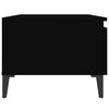 vidaXL Tables d'appoint 2 pcs Noir 50x46x35 cm Bois d'ing&eacute;nierie