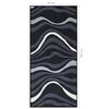vidaXL Tapis de couloir Noir 80x200 cm