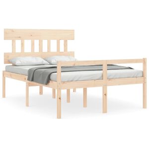 vidaXL Lit pour personne &acirc;g&eacute;e sans matelas 120x200 cm bois massif
