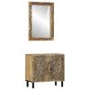 vidaXL Ensemble de meubles salle de bain 2 pcs bois de manguier massif