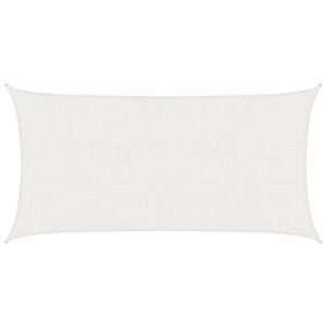 vidaXL Voile d'ombre Blanc 2,5 x 6 m HDPE