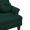 vidaXL Banc avec coussins Vert fonc&eacute; 120,5x65x75 cm Velours