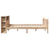 vidaXL Lit biblioth&egrave;que sans matelas 135x190 cm bois de pin massif