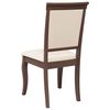 vidaXL Chaises à manger coussins 2 pcs marron bois massif caoutchouc
