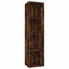 vidaXL Biblioth&egrave;que/Meuble TV Ch&ecirc;ne fum&eacute; 36x30x143cm Bois d'ing&eacute;nierie