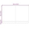 vidaXL Toile de rechange pour auvent Marron 330 x 195 cm Polyester