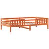 vidaXL Cadre de lit sans matelas cire marron 75x190 cm bois pin massif