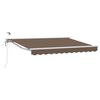vidaXL Auvent r&eacute;tractable &eacute;lectrique Taupe 3,5 x 2,5 m