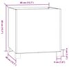 vidaXL Jardini&egrave;res avec pieds 2 pcs Rouill&eacute; 40x40x40 cm Acier corten