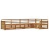 vidaXL Ensemble de canap&eacute;s d'ext&eacute;rieur 5 pc Naturel