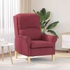 vidaXL fauteuil Bordeaux tissu