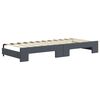 vidaXL Lit de jour avec gigogne et matelas gris foncé 80x200cm velours