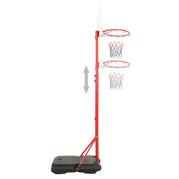 vidaXL Ensemble de basket portable réglable 200-236 cm