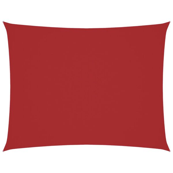 vidaXL Voile de parasol tissu oxford rectangulaire 2x3,5 m rouge