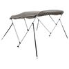 vidaXL Toit bimini &agrave; 3 arceaux parois lat&eacute;rales 183x(185-198)x137 cm