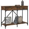 vidaXL Table console ch&ecirc;ne fum&eacute; 100x39x78,5 cm bois d'ing&eacute;nierie