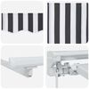 vidaXL Auvent R&eacute;tractable Anthracite et blanc 400 x 200 cm