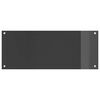 vidaXL Protection de cuisine Gris foncé 100 x 40 x 0,6 cm verre trempé