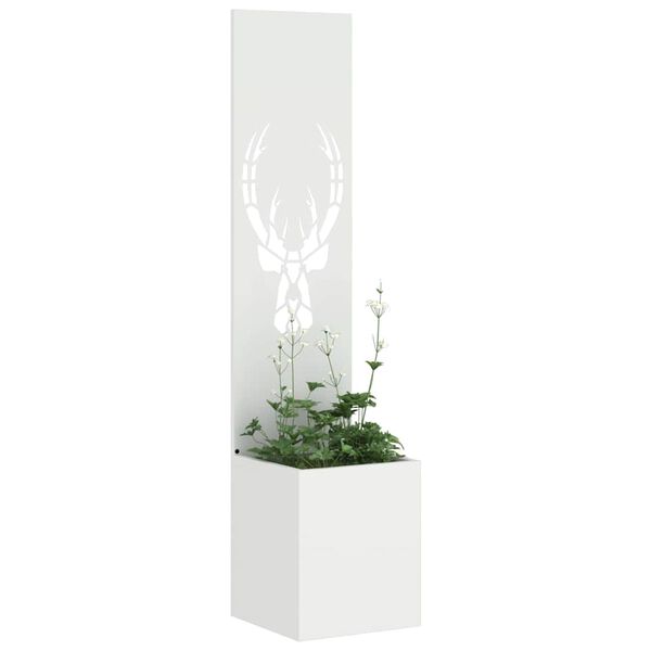 vidaXL Écran de confidentialité de jardin Blanc 32 x 140 cm