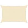 vidaXL Voile d'ombrage 160 g/m² Crème 3x5 m PEHD