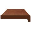 vidaXL Appui de fen&ecirc;tre Bois Brun 60 x 25 x 4,5 cm PVC